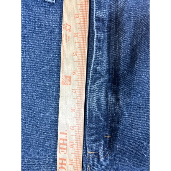 Wrangler  Denim Jeans 46x30 Mens Blue Straight Leg Relaxed Fit - Picture 3 of 9